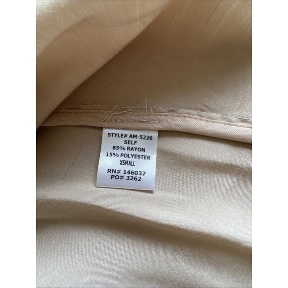 AEOM Women’s Gold Twist Top Blouse Long Sleeve Size XS - Picture 6 of 8